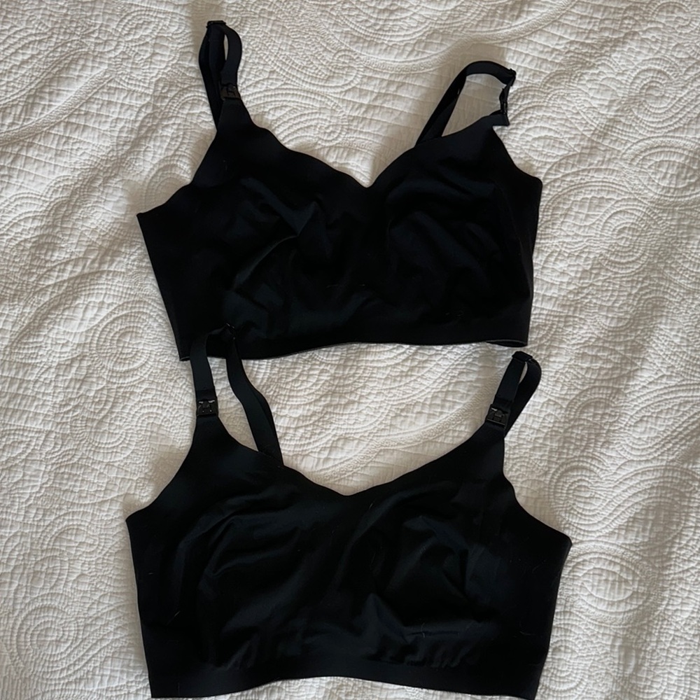 Two Kindred Bravely Nursing Bras, black, XXL-busty